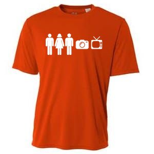 Trump Cognitive Test Person Woman Man Camera TV Funny Cooling Performance Crew T-Shirt