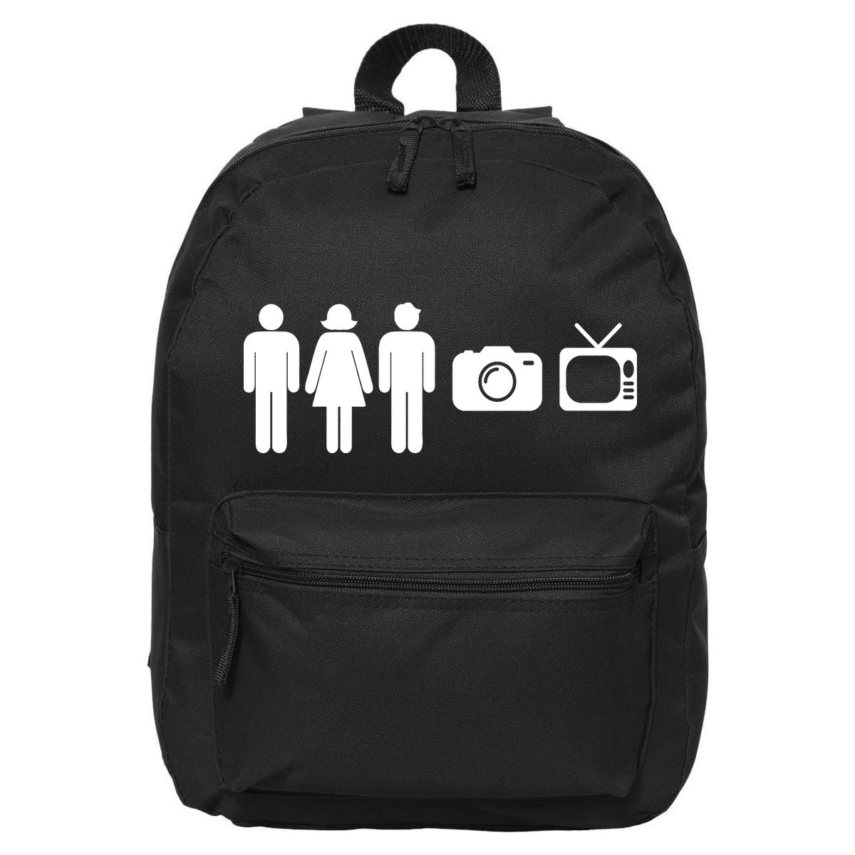 Trump Cognitive Test Person Woman Man Camera TV Funny 16 in Basic Backpack