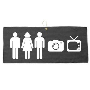 Trump Cognitive Test Person Woman Man Camera TV Funny Large Microfiber Waffle Golf Towel