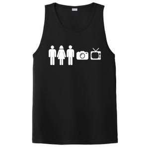 Trump Cognitive Test Person Woman Man Camera TV Funny PosiCharge Competitor Tank