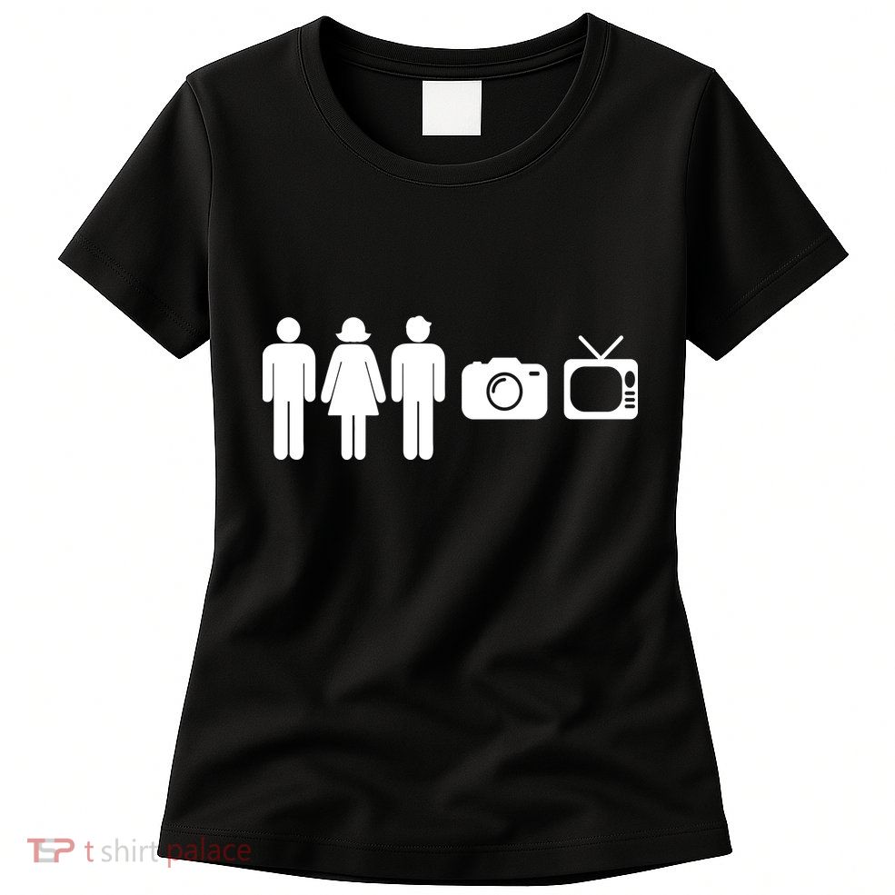 Trump Cognitive Test Person Woman Man Camera TV Funny Womens T-Shirt
