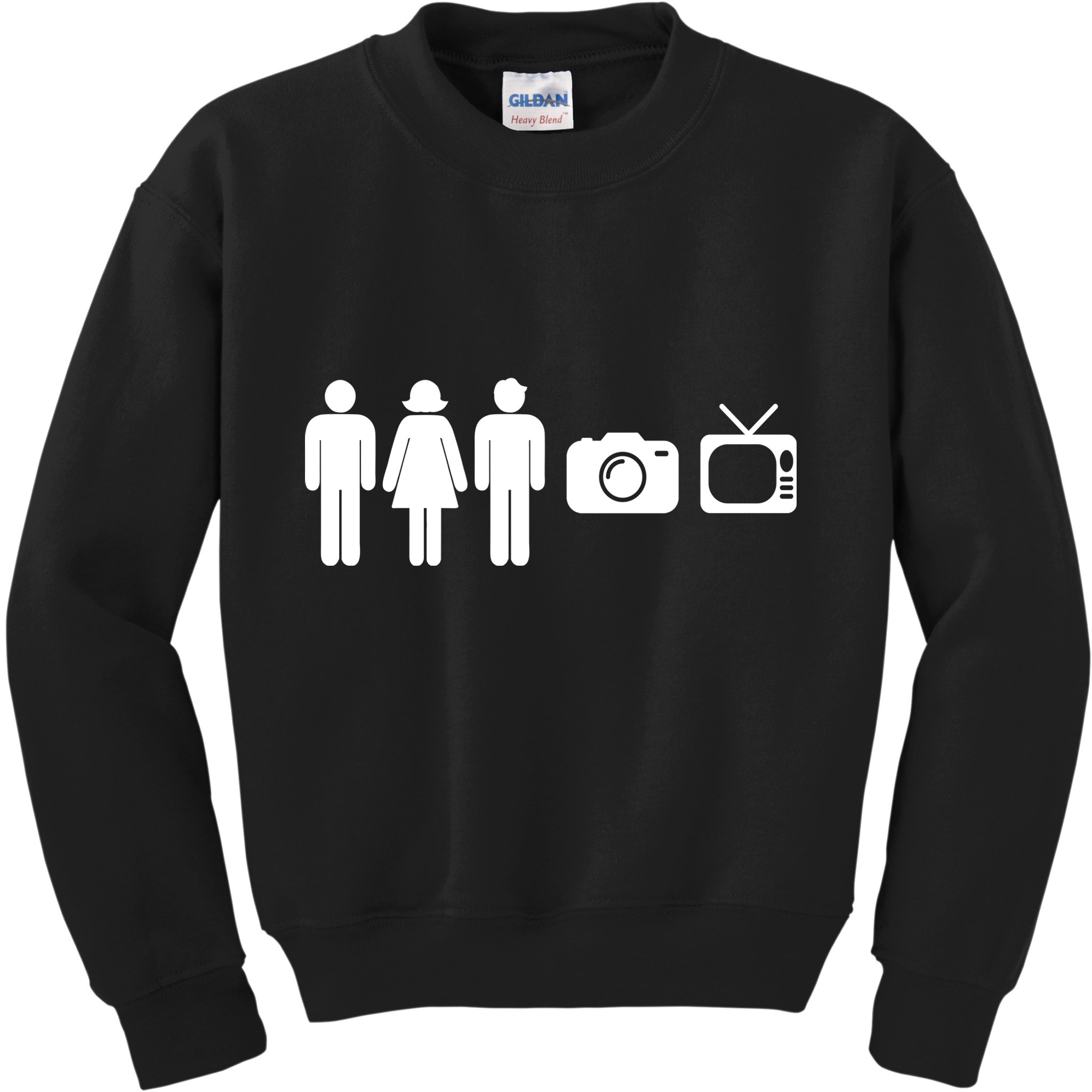 Trump Cognitive Test Person Woman Man Camera TV Funny Kids Sweatshirt