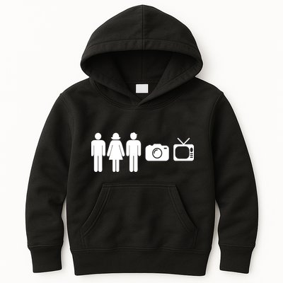 Trump Cognitive Test Person Woman Man Camera TV Funny Kids Hoodie