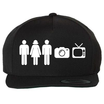 Trump Cognitive Test Person Woman Man Camera TV Funny Wool Snapback Cap