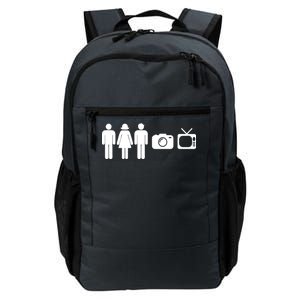 Trump Cognitive Test Person Woman Man Camera TV Funny Daily Commute Backpack