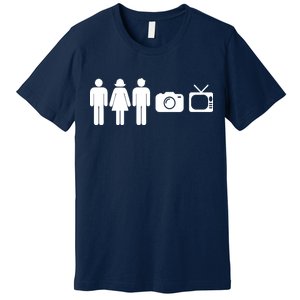 Trump Cognitive Test Person Woman Man Camera TV Funny Premium T-Shirt