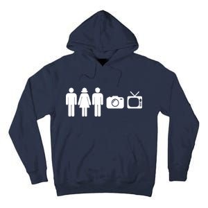 Trump Cognitive Test Person Woman Man Camera TV Funny Tall Hoodie