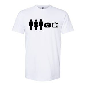 Trump Cognitive Test Person Woman Man Camera TV Funny Softstyle CVC T-Shirt