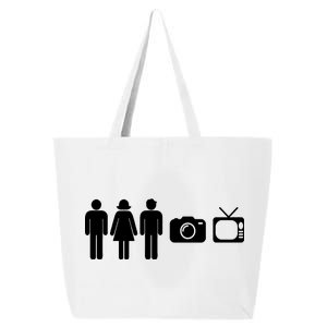 Trump Cognitive Test Person Woman Man Camera TV Funny 25L Jumbo Tote