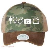 Trump Cognitive Test Symbols Legacy Tie Dye Trucker Hat