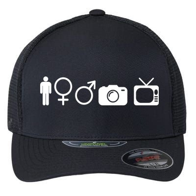 Trump Cognitive Test Symbols Flexfit Unipanel Trucker Cap
