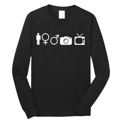 Trump Cognitive Test Symbols Long Sleeve Shirt