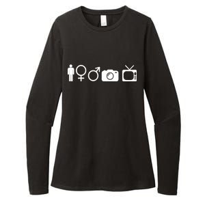 Trump Cognitive Test Symbols Womens CVC Long Sleeve Shirt