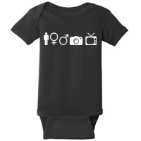 Trump Cognitive Test Symbols Baby Bodysuit