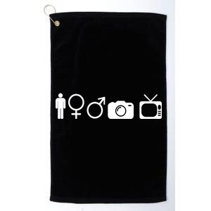 Trump Cognitive Test Symbols Platinum Collection Golf Towel