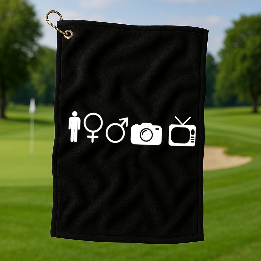Trump Cognitive Test Symbols Golf Towel