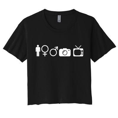 Trump Cognitive Test Symbols Crop Top