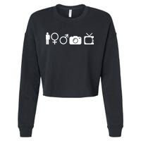 Trump Cognitive Test Symbols Cropped Pullover Crew