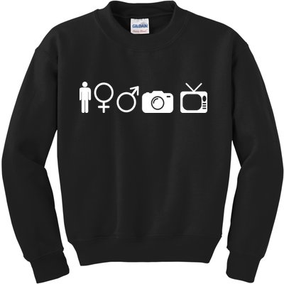 Trump Cognitive Test Symbols Kids Sweatshirt