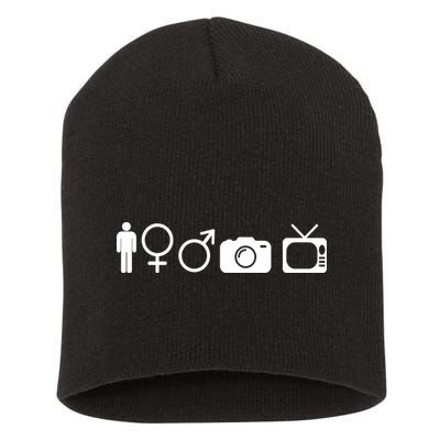 Trump Cognitive Test Symbols Short Acrylic Beanie