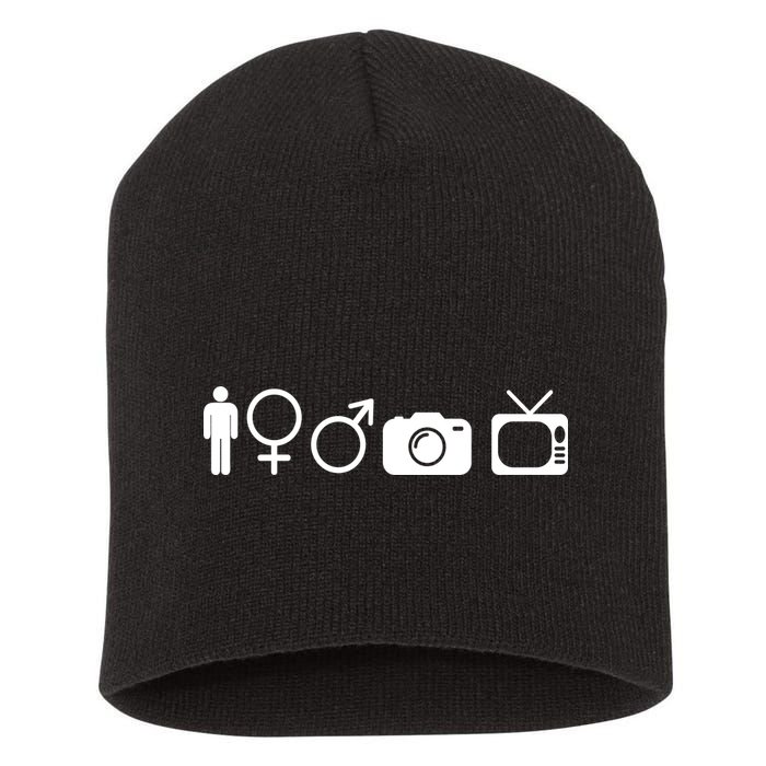 Trump Cognitive Test Symbols Short Acrylic Beanie