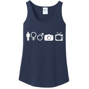 Trump Cognitive Test Symbols Ladies Essential Tank