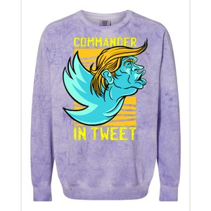 Trump Commander In Tweet Colorblast Crewneck Sweatshirt