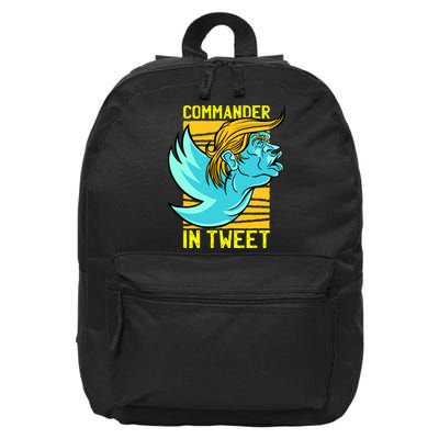 Trump Commander In Tweet 16 in Basic Backpack