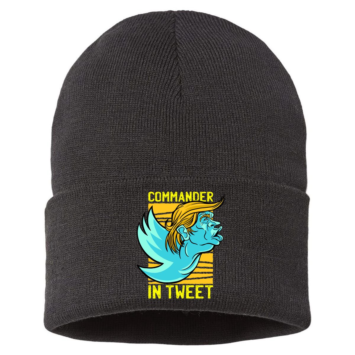 Trump Commander In Tweet Sustainable Knit Beanie