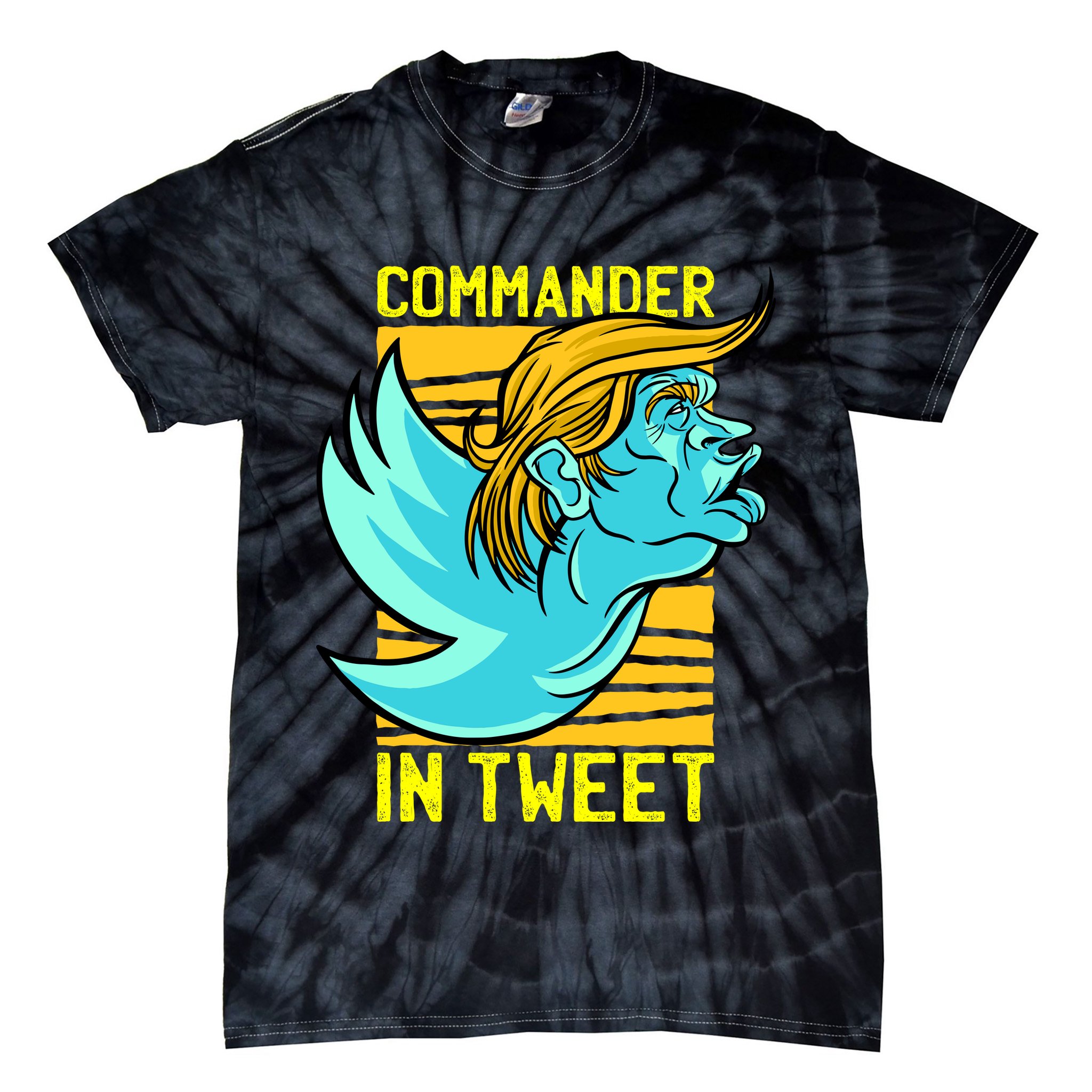 Trump Commander In Tweet Tie-Dye T-Shirt