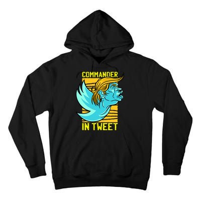 Trump Commander In Tweet Tall Hoodie
