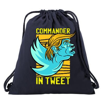 Trump Commander In Tweet Drawstring Bag