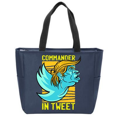 Trump Commander In Tweet Zip Tote Bag