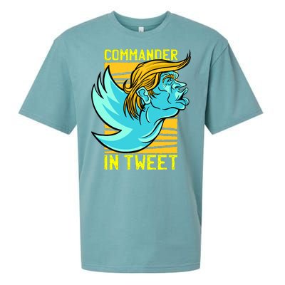 Trump Commander In Tweet Sueded Cloud Jersey T-Shirt