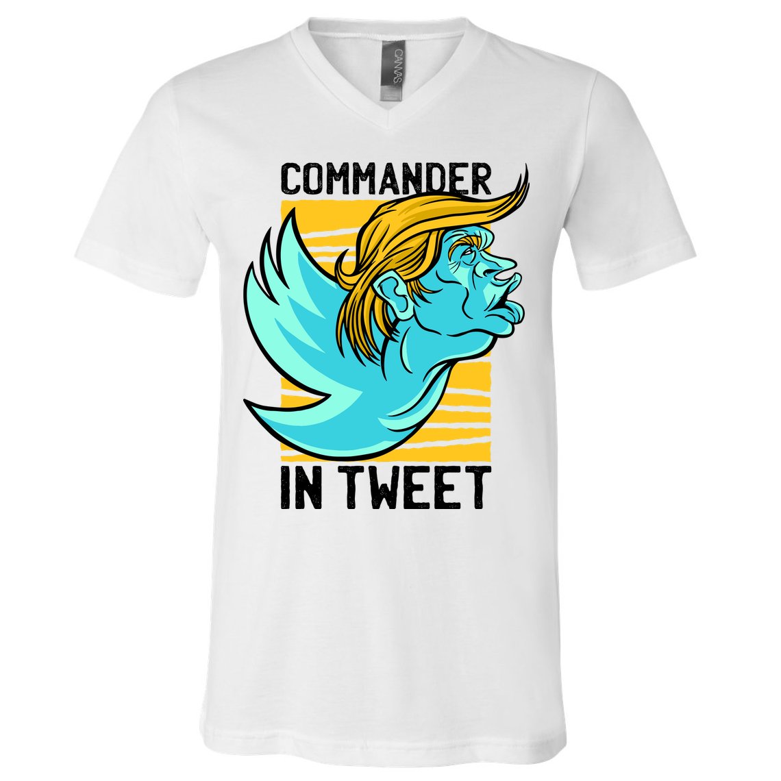 Trump Commander In Tweet V-Neck T-Shirt