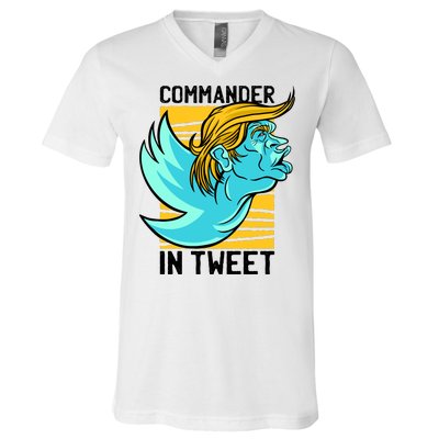 Trump Commander In Tweet V-Neck T-Shirt