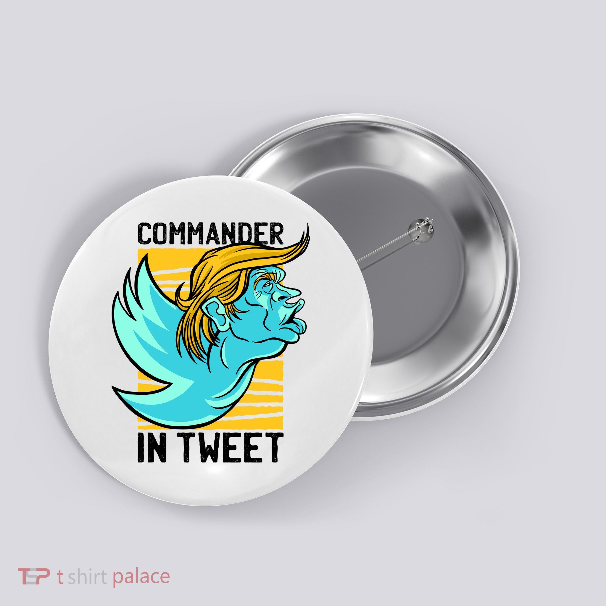 Trump Commander In Tweet Button