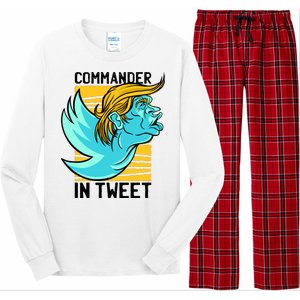 Trump Commander In Tweet Long Sleeve Pajama Set