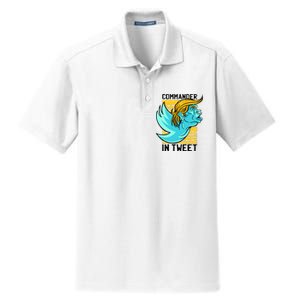 Trump Commander In Tweet Dry Zone Grid Polo