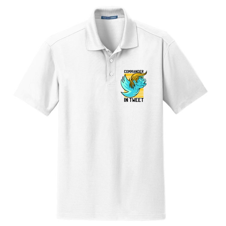 Trump Commander In Tweet Dry Zone Grid Polo