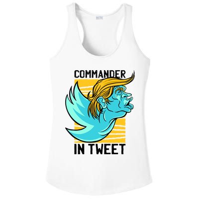 Trump Commander In Tweet Ladies PosiCharge Competitor Racerback Tank
