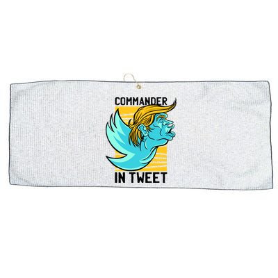 Trump Commander In Tweet Large Microfiber Waffle Golf Towel