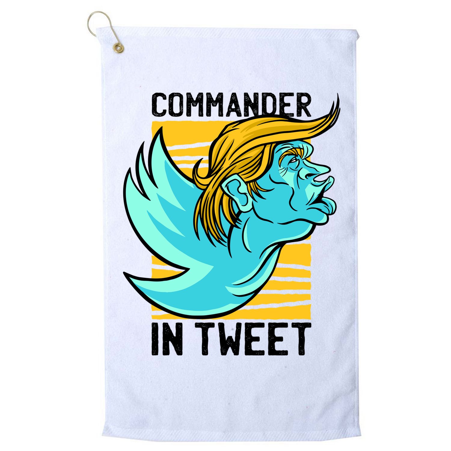 Trump Commander In Tweet Golf Towel