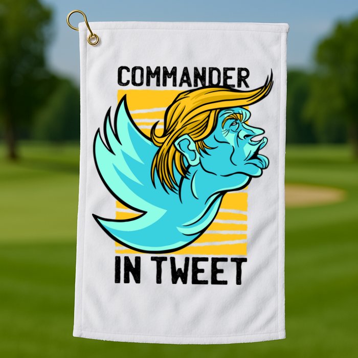 Trump Commander In Tweet Golf Towel