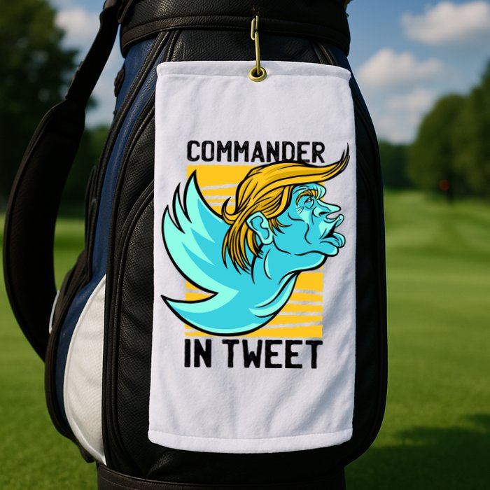 Trump Commander In Tweet Golf Towel