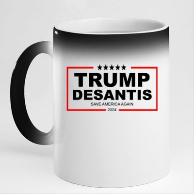 Trump Desaints 2024 Election Save America 11oz Black Color Changing Mug