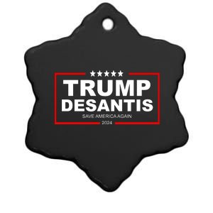 Trump Desaints 2024 Election Save America Ceramic Star Ornament