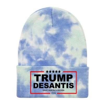 Trump Desaints 2024 Election Save America Tie Dye 12in Knit Beanie