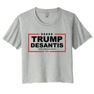 Trump Desaints 2024 Election Save America Women's Crop Top Tee