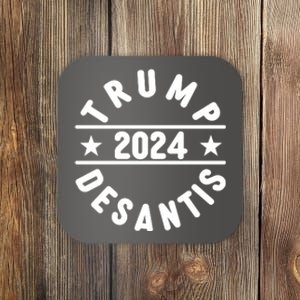 Trump Desantis 2024 Election Logo Coaster